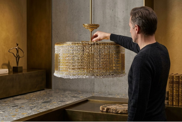 Lustre de luxe Lustre Lustre Plafonnier Lampe de plafond Luminaires Or Luminaires