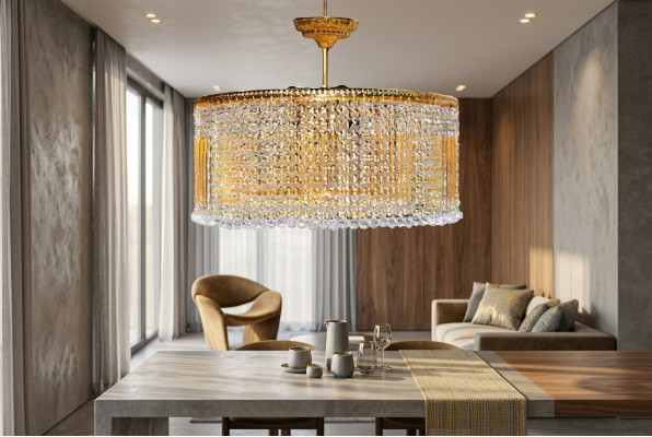 Lustre de luxe Lustre Lustre Plafonnier Lampe de plafond Luminaires Or Luminaires