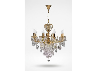 Lustre Lustre Lustre plafonnier Or Luxe Art Cristal