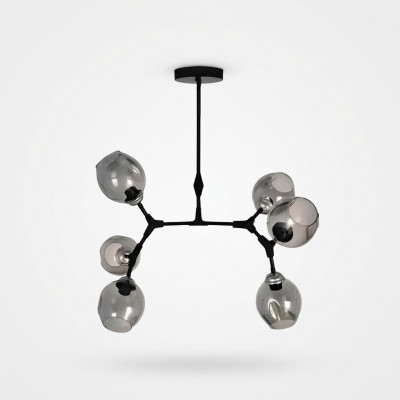 Lampe de plafond Lustre Lustre Plafonnier Moderne Verre Noir neuf