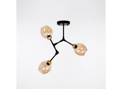 Lampes Lustre Lustre Lustre Lampe de plafond Or Moderne Verre
