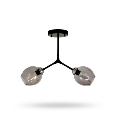 Lustre de plafond Lustre Lustre Lampe de plafond Lampes Verre Noir