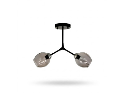 Lustre de plafond Lustre Lustre Lampe de plafond Lampes Verre Noir
