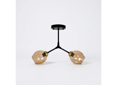 Plafonnier lustre Lustre Lustre Plafonnier Lampes en verre Moderne Or