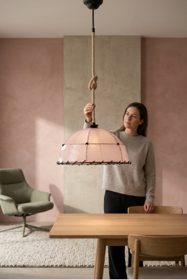 Plafonnier Lustre Lustre Lampe Beige Moderne Corde