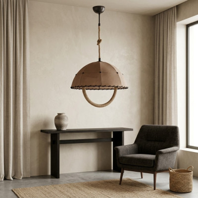 Plafonnier Lustre Lustre Lustre Lampe Beige Moderne Corde