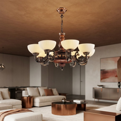 Lampe de plafond Lustre Lustre Lustre Lustres Brun Classique
