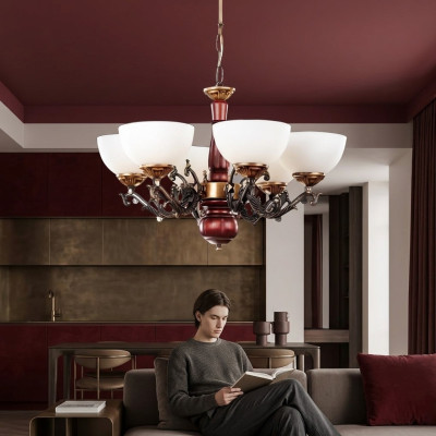 Plafonnier lustre Lustre Lustre Lampe de plafond Lampes Marron Classique