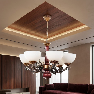 Plafonnier lustre Lustre Lustre Lampe de plafond Lampes Marron Classique