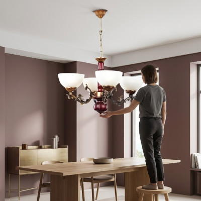 Lustre Applique plafonnier Lampes Marron Classique