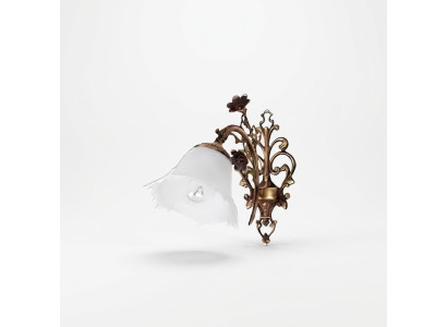Applique murale luminaires muraux applique murale lustre applique murale verre fleurs brunes