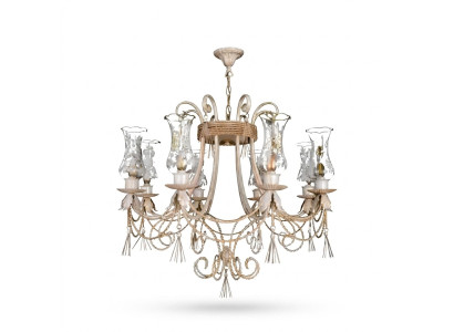 Lustre de plafond de luxe Lustre Lustre Lustre Lampe de plafond Lampes Verre Beige