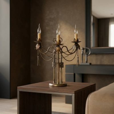 Lampe de table Lampe de table Lampe Lampes Lustre Or de luxe Lampe de table Métal