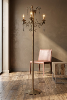 Lampe de sol Lampe sur pied Lampes de luxe Lampes Lampe Or Art 170 cm