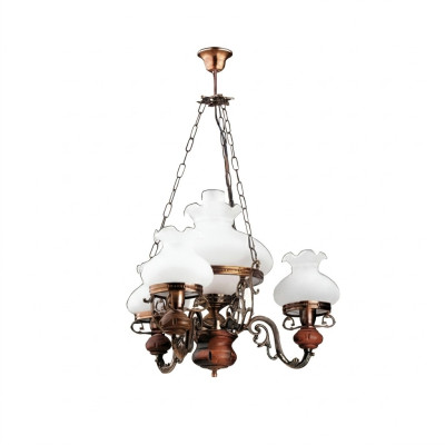 Plafonnier Lustre Lustre Lustre Lampe de plafond Lampe Verre Marron Baroque