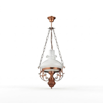 Lustre plafond lustre lustre lustre plafond en verre marron baroque