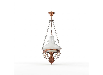 Lustre plafond lustre lustre lustre plafond en verre marron baroque