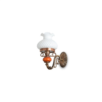 Lampe applique murale lumières murales applique murale lustre murale baroque en verre brun