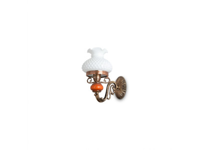 Lampe applique murale lumières murales applique murale lustre murale baroque en verre brun