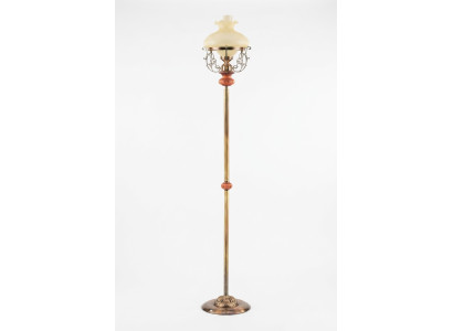 Lampe sur pied de luxe en verre doré de 185 cm