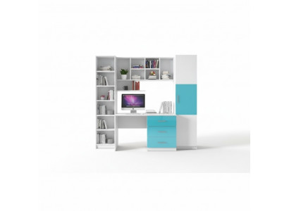 Armoire d'angle Bibliothèque Armoire Étagère en bois pour chambre d'enfants Mobilier pour chambre de jeunes