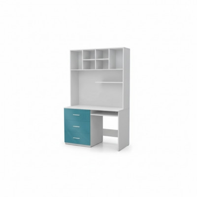 Desk Turkis Tisch Büro Kinderzimmer Jugendzimmer Tische neu Hochglanz