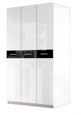 Armoires Armoires Armoire à vêtements brillante Armoires pour enfants Blanc nouveau
