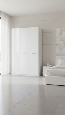 Armoire blanche Armoires Armoire à vêtements brillant Armoires Armoire de chambre d'enfants