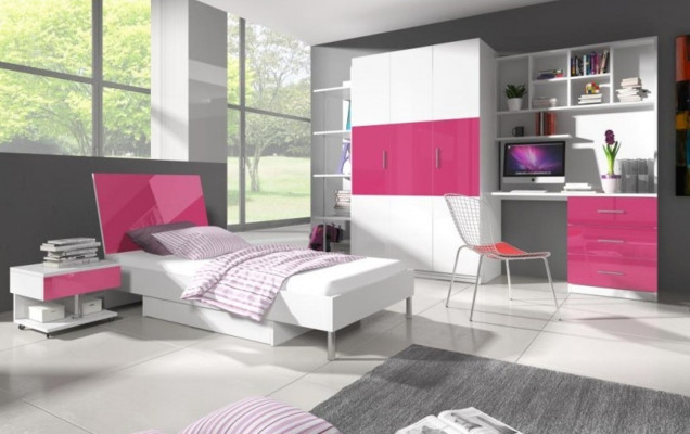 Armoires Armoire Armoire en bois Design Armoire Rose Armoires à vêtements Chambre d'enfants
