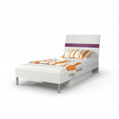 Lits Bois Violet Design Lit Simple Haute Brillance Lit Simple Chambre d'Enfants Filles