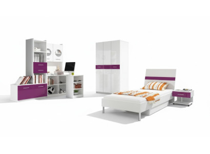 Bureau d'angle Bureau moderne en bois Jeunesse Chambre d'enfants Blanc Conception de meubles
