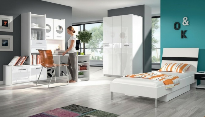 Armoire de chambre de style moderne Armoires à vêtements enfants jeunesse