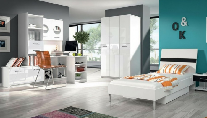 Armoire de chambre de style moderne Armoires à vêtements enfants jeunesse