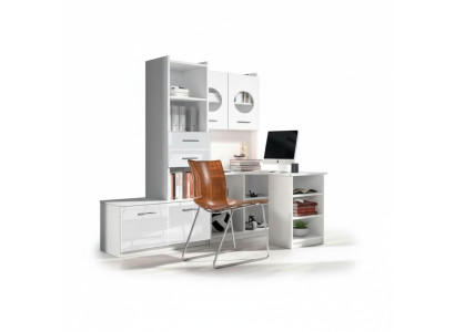 Bureau d'angle en bois moderne pour jeunes enfants en blanc Design de meubles