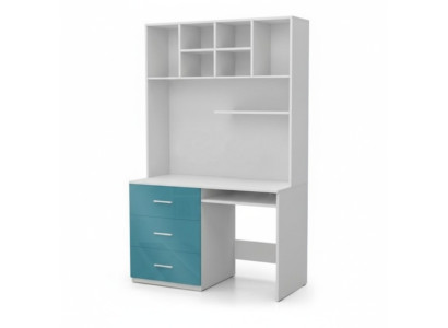 Bureau avec tiroirs Table PC style moderne 2 pièces armoire de bureau tables