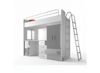 Lits Lit mezzanine Bois véritable Chambre d'enfants & d'adolescents nouveau lit superposé étages