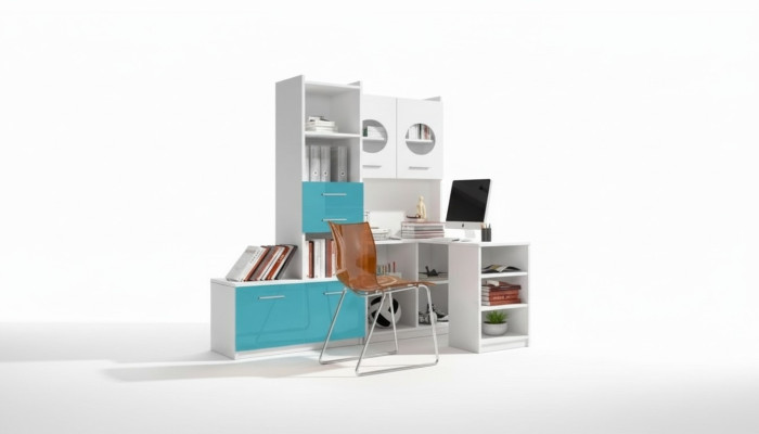 Armoire pour bibliothèque de chambre de jeunes Shelf Étagère Meuble Bibliothèque Turkis Shelf Étagère 1 pièce