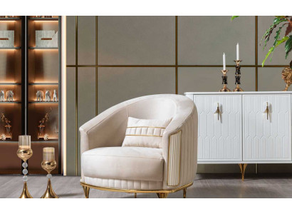 Fauteuil Canapé Moderne Canapé Relax Tissu Salon Textile Siège de Luxe en Polyester