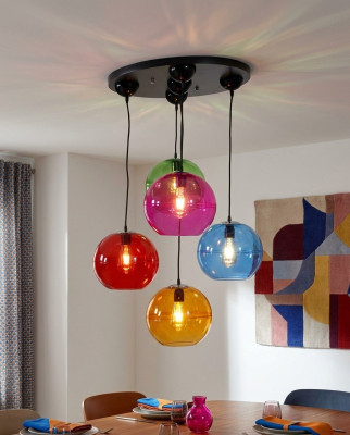 Luminaire design Lustre Lustres Plafonniers Moderne Argent Applique Murale Lustre Coloré