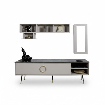 Style TV armoire italienne Buffet Enfilade Bas Armoire Mobilier de Luxe Commode 205 cm