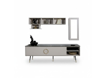 Style TV armoire italienne Buffet Enfilade Bas Armoire Mobilier de Luxe Commode 205 cm