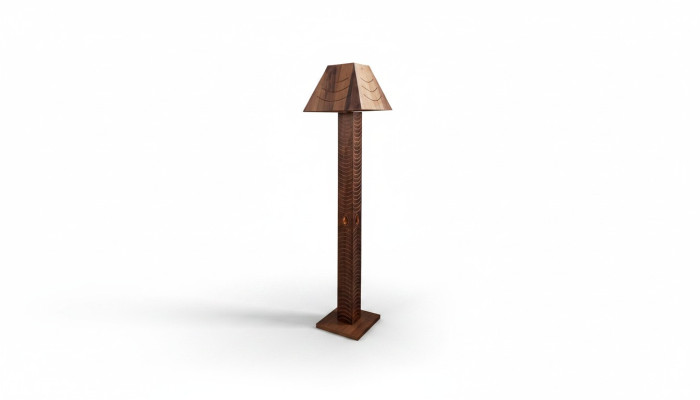 Lampe sur pied en bois véritable de luxe lampe de lampadaire lumières lampe de sol luminaire lampes de luxe