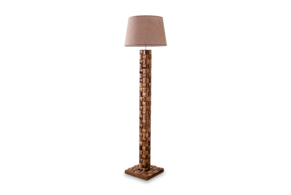 Lampe de sol Lampadaire Pied de lampe Lampadaire Lampes Lampe Marron Mobilier Luminaire neuf