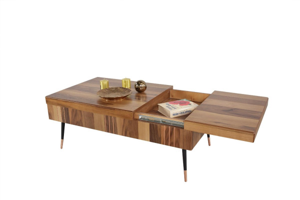 Table basse de luxe Marron Tables basses Salon Table en bois Table d'appoint