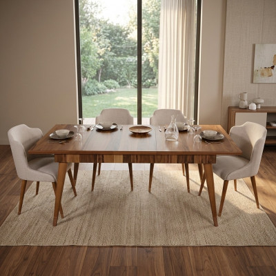 Tables Table en bois Table en métal Tables à manger de luxe Meubles de design italien Bois neuf