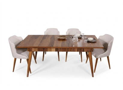 Tables Table en bois Table en métal Tables à manger de luxe Meubles de design italien Bois neuf