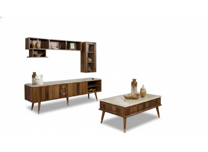 Unité murale design Armoire murale Étagère Buffet Meuble TV Meuble TV Basse télévision Meuble TV