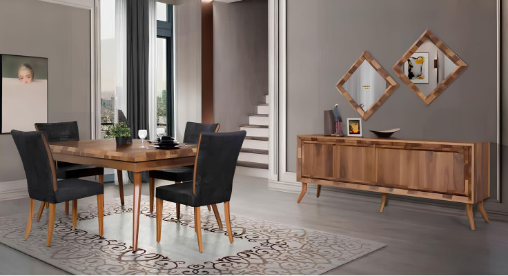 Table en bois nouvelle Tables Meubles Table à manger Style moderne 160x100cm Tables à manger Table en bois
