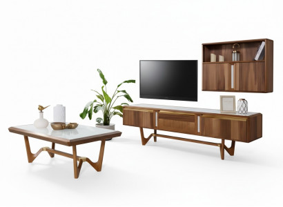Sideboard tv Lowboard Meuble TV Armoire Table Salon Bois Moderne Unité murale Mobilier