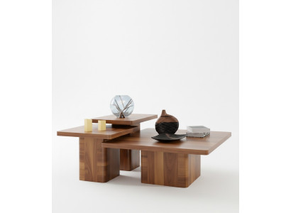 Ensemble de table basse en bois 3 pièces. Ensembles de tables de salon Canapé en bois Tables Meubles